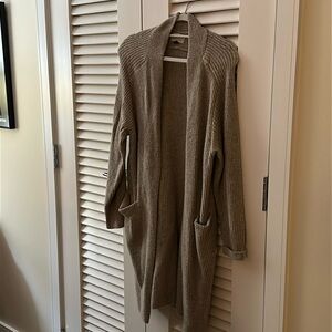 Universal Thread Tan Long Cardigan Sweater Size S